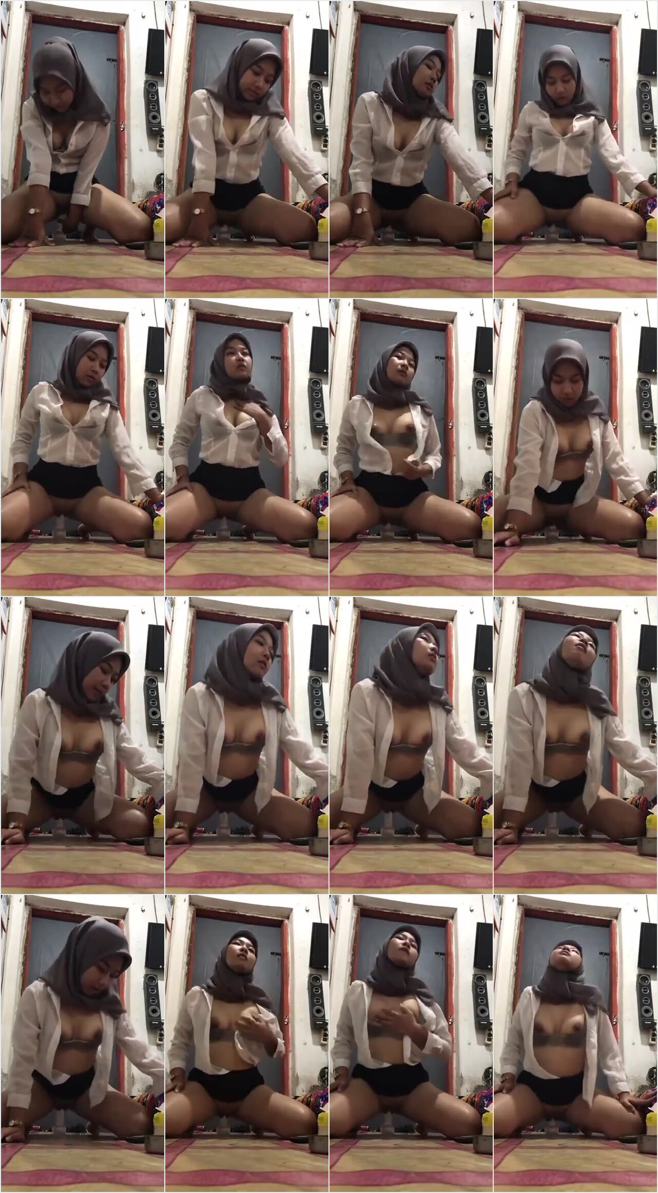 Tante Hijab Nyobain Dildo Baru part 1