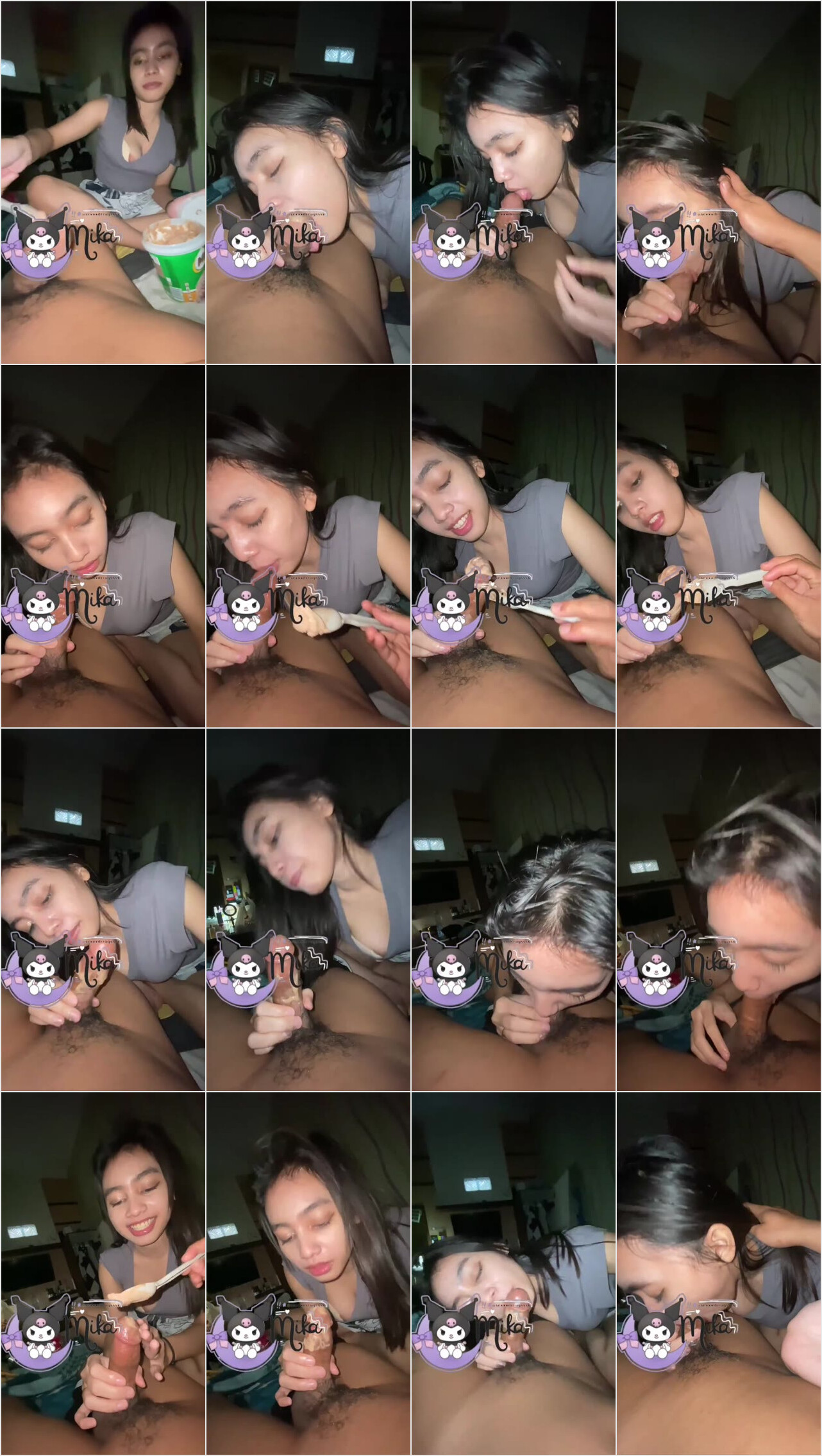 Mika AKA Bluewieruka Sepong Kontol Pakai Es Cream