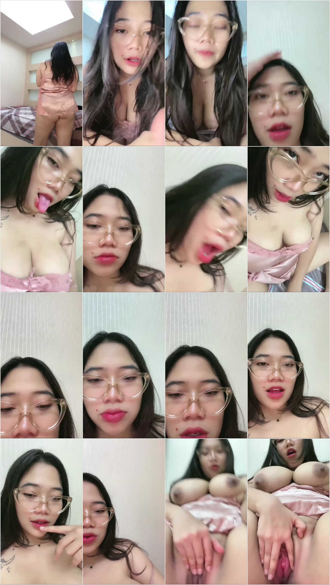 Cewek Kacamata Tobrut Live Colmek dildo