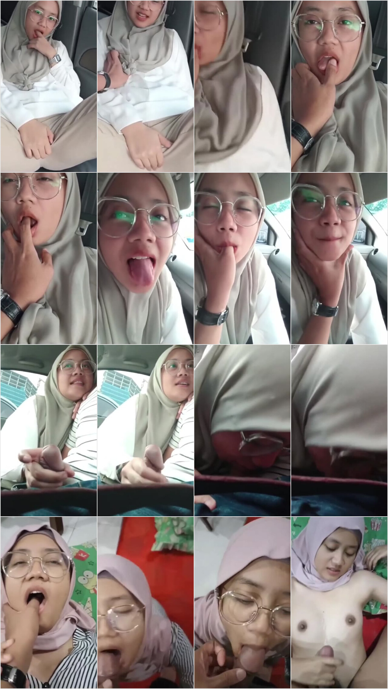 Ngewe Hijab Kacamata yang Birahinya Lagi Tinggi