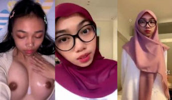 Anna Hijab Malay Kacamata Pap Toket Sange