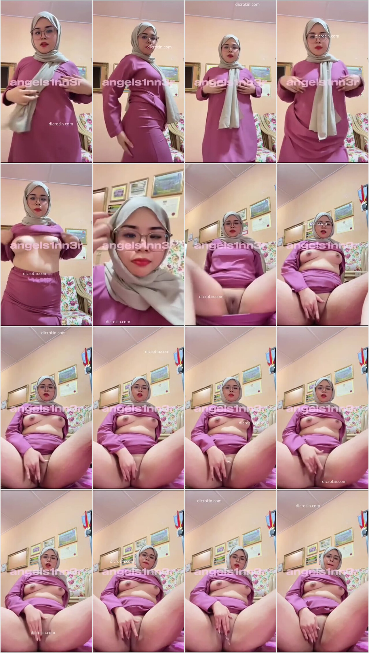 Angel Sinner Awek Tudung Malay doyan Colmek