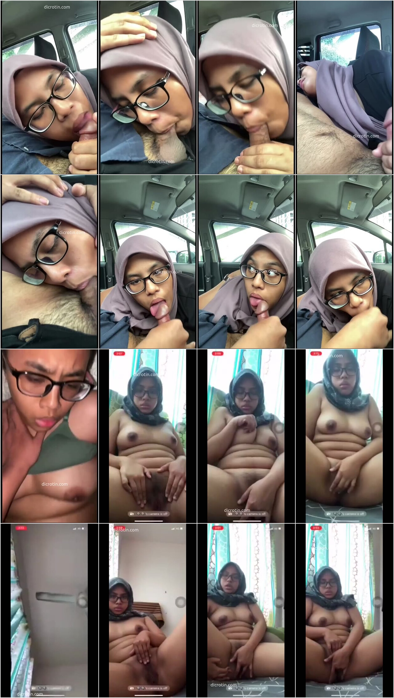 Cewek Hijab Kacamata Nyepong Lanjut Vcs Colmek